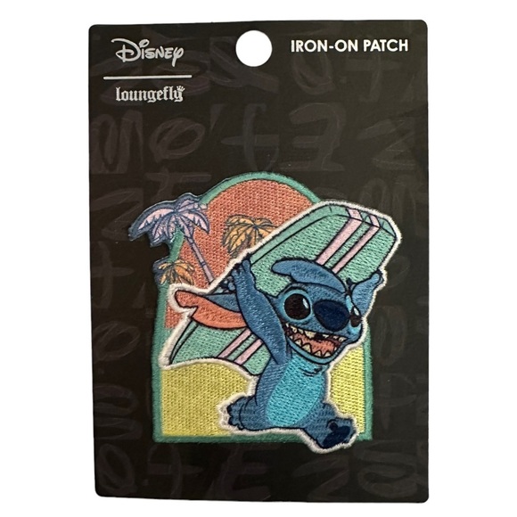 Disney Other - Disney Lougefly Lilo & Stitch Surfing Stitch Iron On Patch New In Package